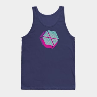 Spliced Glitch Shoulder Charge Tank Top